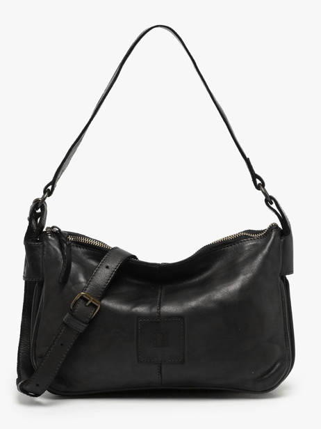 Sac Bandoulière Heritage Cuir Biba Noir heritage BT18