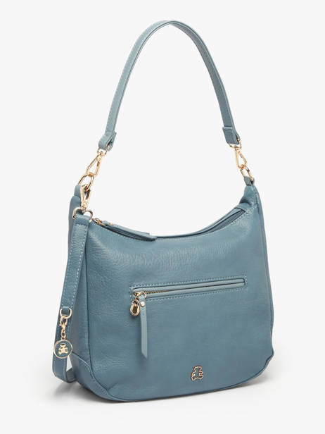 Sac Porté épaule Zip Lulu castagnette Bleu zip ZAHED vue secondaire 2