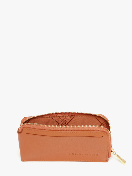 Longchamp Le foulonné Porte billets/cartes Orange