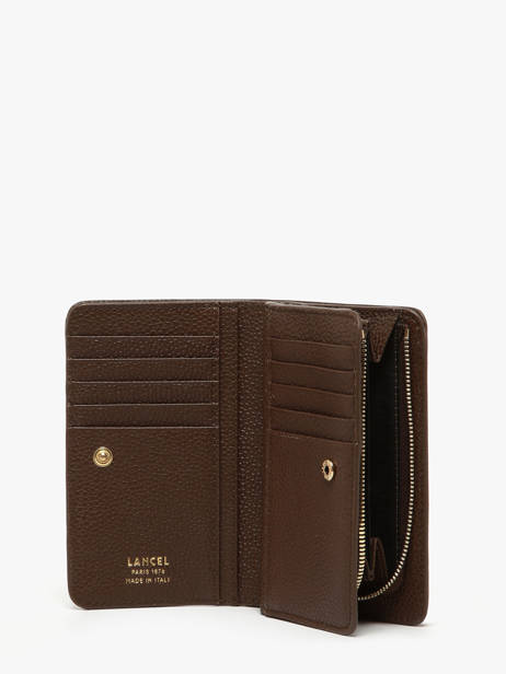 Portefeuille Rectangulaire Zippé Ninon Cuir Lancel Marron ninon A11123 vue secondaire 1