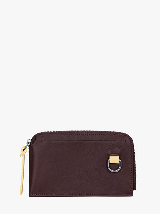 Longchamp Longchamp pocket bicolore Porte billets/cartes Marron