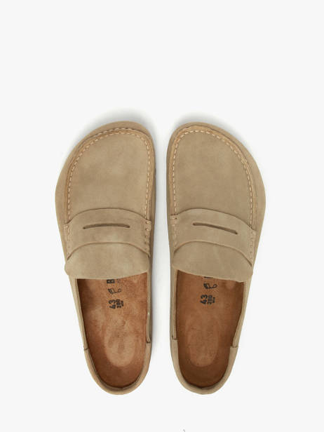 Mocassins En Cuir Birkenstock Marron men 1029675 vue secondaire 3