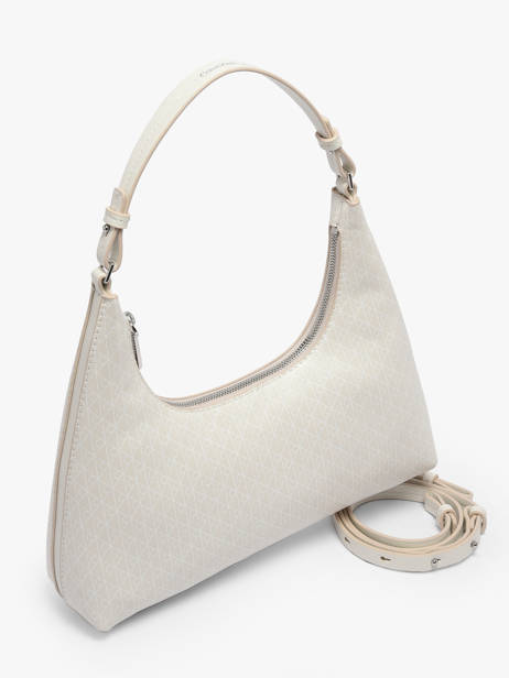 Sac Porté épaule Coated Emblem Polyester Recyclé Calvin klein jeans Blanc coated emblem 4F3298G vue secondaire 1
