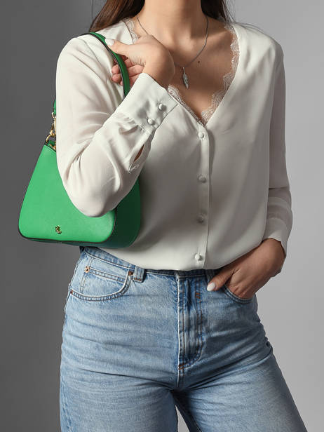 Sac Porté épaule Danni 26 Cuir Lauren ralph lauren Vert danni 31883768 vue secondaire 1