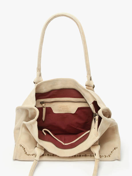 Sac à Main A4 Houston Cuir Basilic pepper Beige houston BHOU31 vue secondaire 2