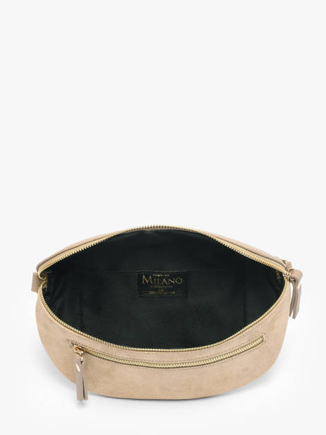 Sac Banane Milano Beige velvet caviar VC24111 vue secondaire 3