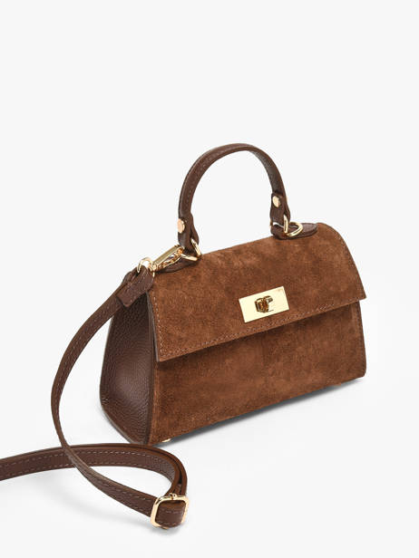 Sac Porté épaule Velvet Caviar Cuir Milano Marron velvet caviar VC25116 vue secondaire 2