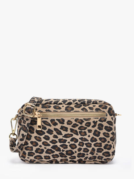 Sac Bandoulière Velvet Leopardo Cuir Milano Beige velvet leopardo VL25115