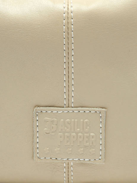 Sac Porté épaule Seam Cuir Basilic pepper Beige seam BSEA05 vue secondaire 4