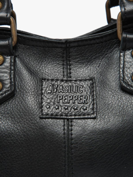 Sac Bandoulière Dakota Cuir Basilic pepper Noir dakota BDAK72 vue secondaire 4