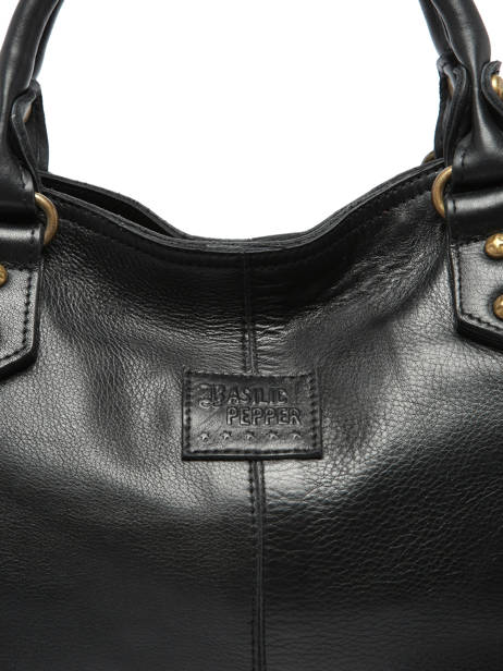 Sac Porté Main Dakota Cuir Basilic pepper Noir dakota BDAK22 vue secondaire 4