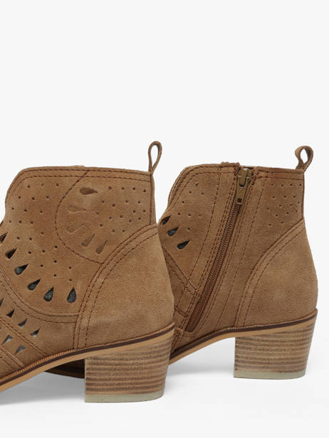 Bottines à Talon En Cuir Alpe Marron women 54331101 vue secondaire 2