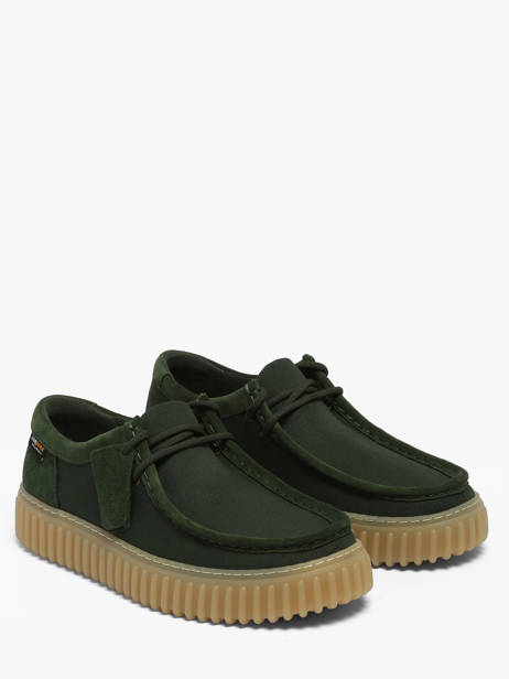Chaussures Derbies Clarks Vert men 26186160 vue secondaire 1