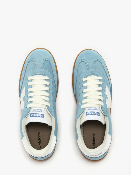 Sneakers En Cuir Victoria Bleu women 1126212 vue secondaire 3