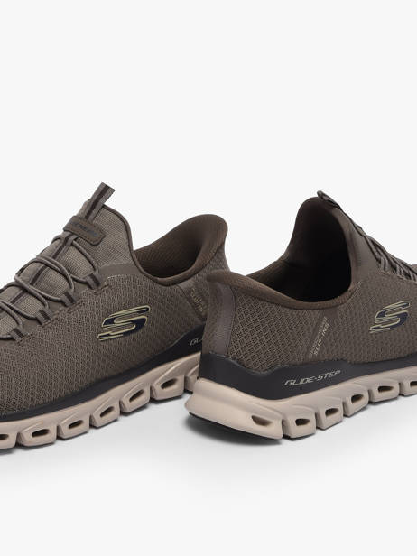 Sneakers Glide-step Noxus Skechers Marron men 233010 vue secondaire 2
