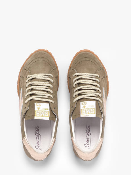 Sneakers En Cuir Semerdjian Vert women MARYD280 vue secondaire 3