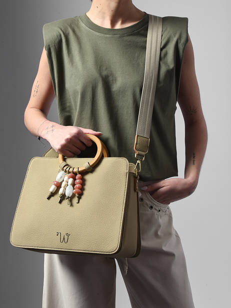 Sac Porté Main Camomille Pearl Woomen Vert camomille pearl WCAE1M vue secondaire 2