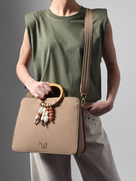 Sac Porté Main Camomille Pearl Woomen Beige camomille pearl WCAE1M vue secondaire 2
