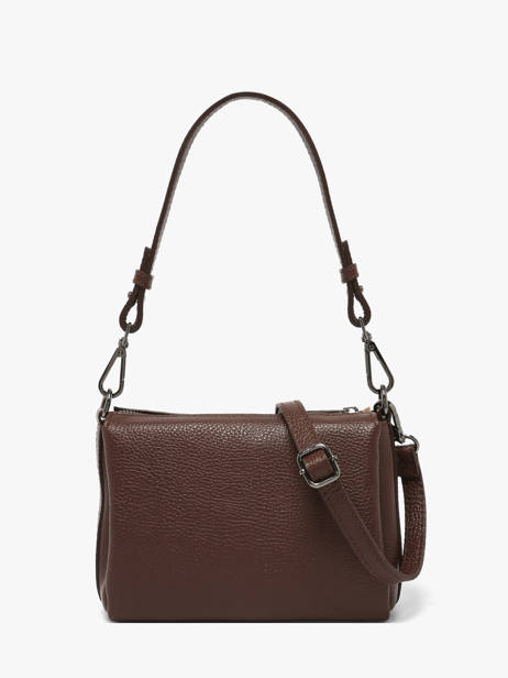 Sac Bandoulière Caviar Cuir Milano Marron caviar CA25065 vue secondaire 4
