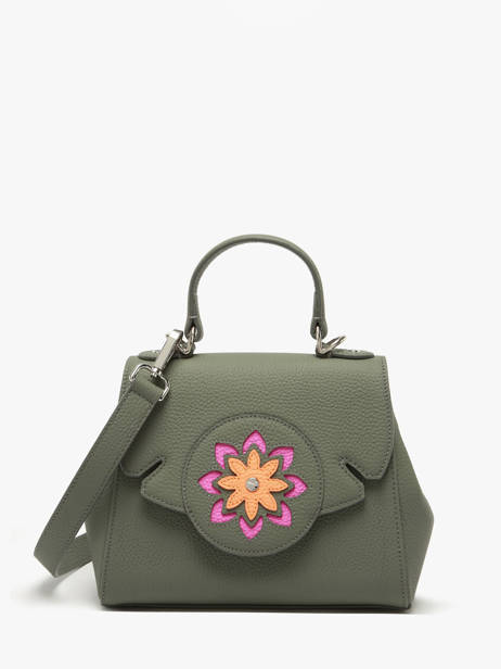 Sac Porté Main Mandala Cuir Nathan baume Vert mandala 4M