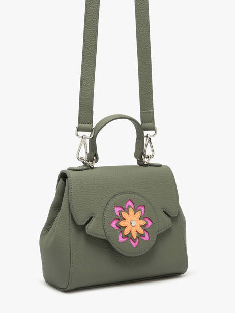 Sac Porté Main Mandala Cuir Nathan baume Vert mandala 4M vue secondaire 1