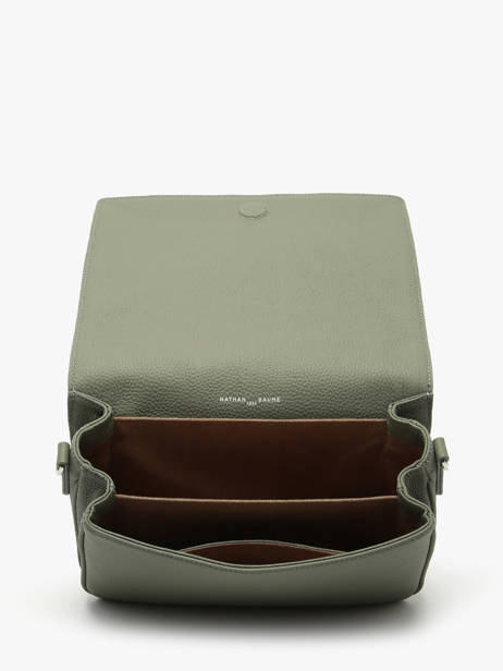Sac Bandoulière Rotterdam Cuir Nathan baume Vert mondrian 3 vue secondaire 2