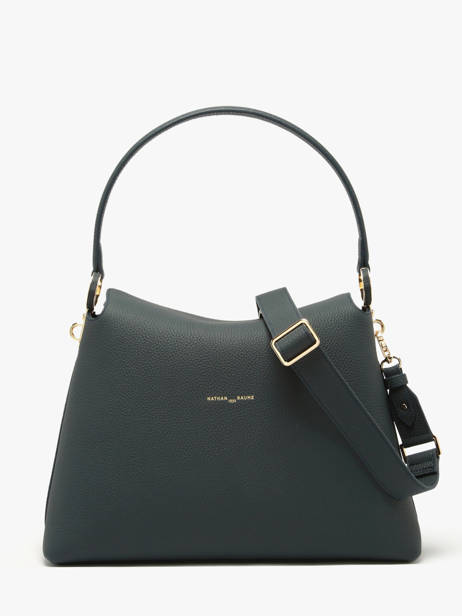 Sac Porté épaule Camelia Cuir Nathan baume Bleu eden 5 vue secondaire 3