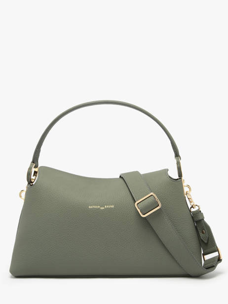 Sac Porté épaule Freesia Cuir Nathan baume Vert eden 4 vue secondaire 3
