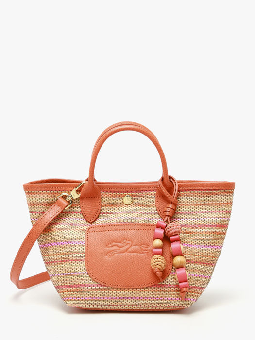 Longchamp Le panier pliage rainbow Sacs porté travers Orange