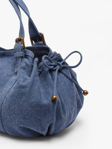 Sac Porté épaule Canvas Coton Gerard darel Bleu canvas D489 vue secondaire 4