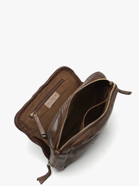 Sac Bandoulière Heritage Cuir Biba Marron heritage BT32 vue secondaire 2