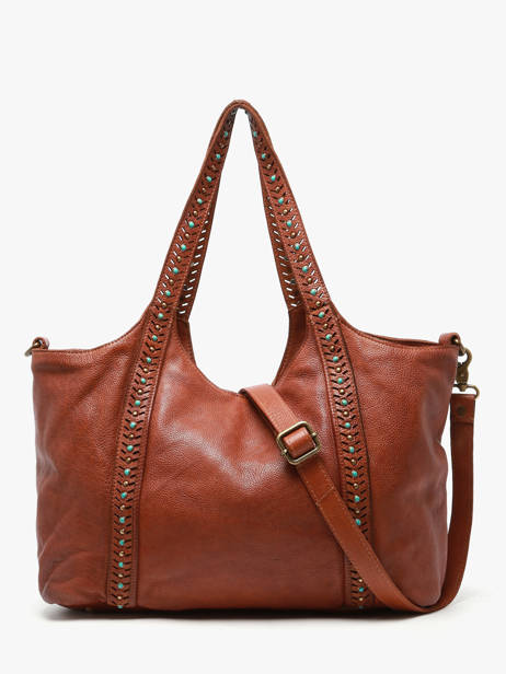 Sac Porté épaule Heritage Cuir Biba Marron heritage WIE1L vue secondaire 3