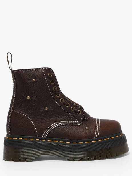 Boots En Cuir Dr martens Marron women 42818200