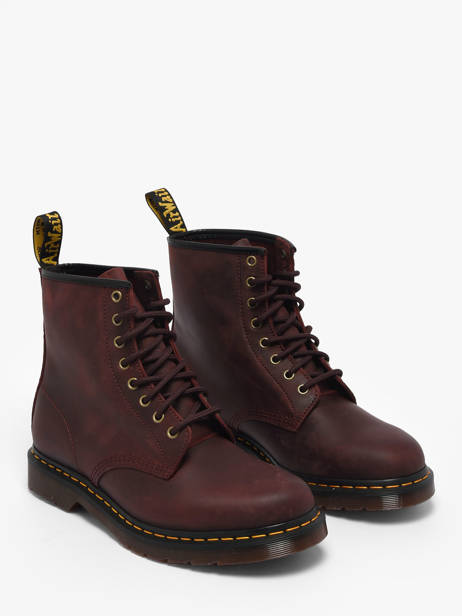 Boots En Cuir Dr martens Marron men 11822609 vue secondaire 1