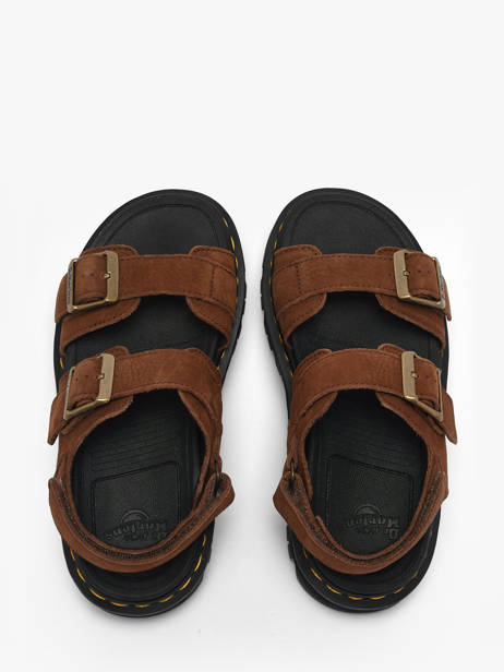 Sandales Plateforme En Cuir Dr martens Marron women 42853200 vue secondaire 3