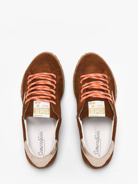Sneakers En Cuir Semerdjian Marron women MARYD282 vue secondaire 3