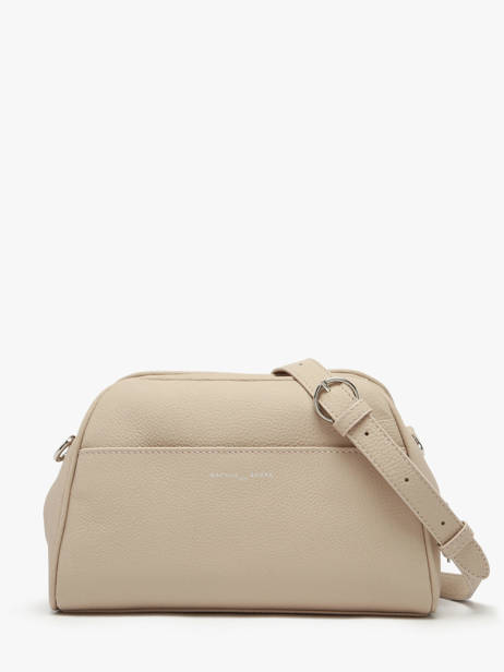 Sac Bandoulière Brenda Cuir Nathan baume Beige state 2 vue secondaire 3