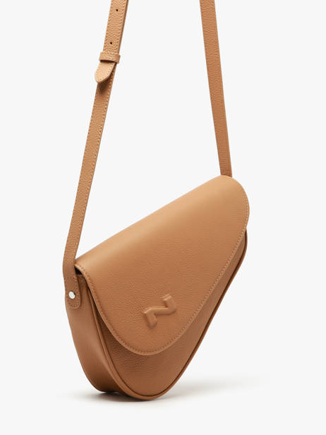 Sac Bandoulière Sunny Cuir Nathan baume Marron n city 6 vue secondaire 1