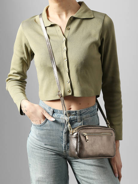 Sac Bandoulière Nine Cuir Milano Rouge nine NI25115 vue secondaire 1