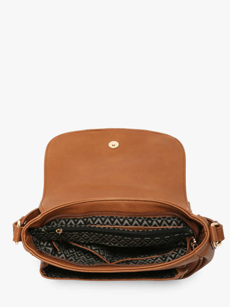 Sac Bandoulière Zip Lulu castagnette Marron zip 2 vue secondaire 2