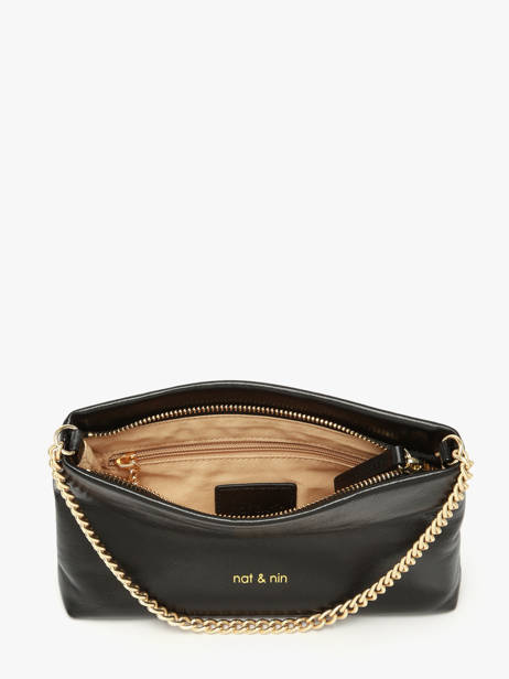 Sac Bandoulière Vintage Cuir Nat et nin Noir vintage MOLLY vue secondaire 2