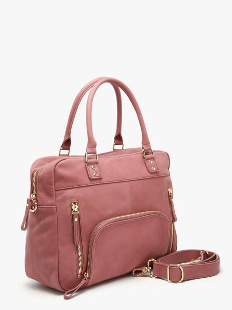 Sac Macy Cuir Nat et nin Rose vintage MACY vue secondaire 1