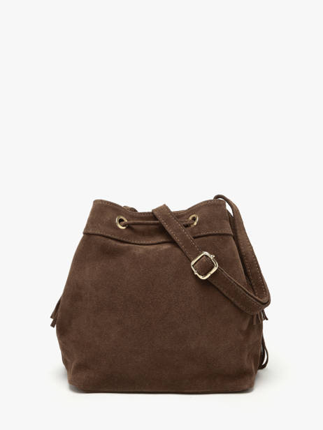 Crossbody Bag Velvet Leather Milano Brown velvet VE24116O other view 4