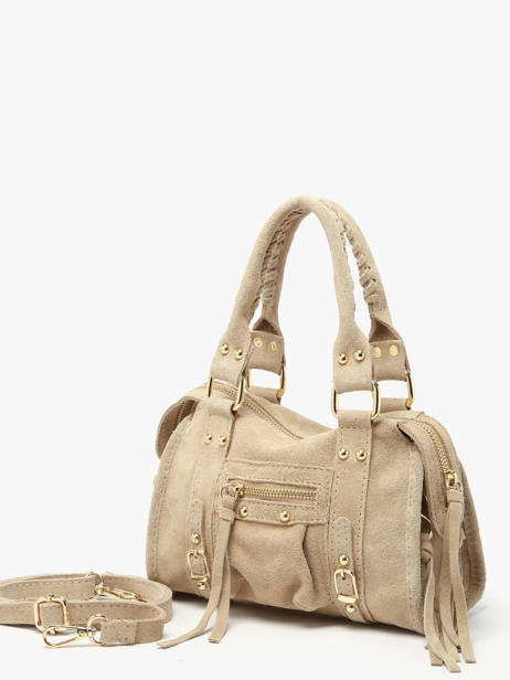 Sac Bandoulière Velvet Cuir Milano Beige velvet VE24092O vue secondaire 2