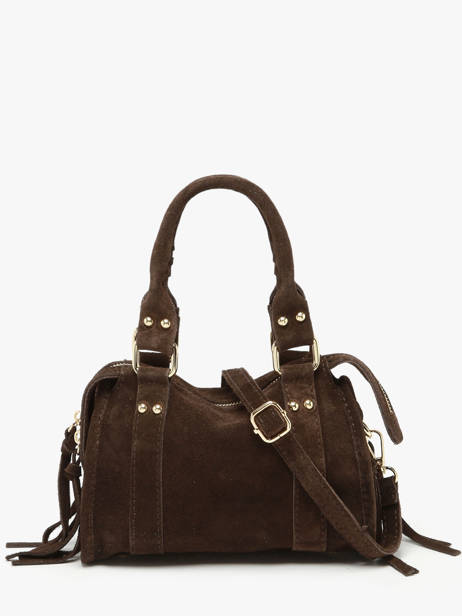 Sac Bandoulière Velvet Cuir Milano Marron velvet VE24092O vue secondaire 4