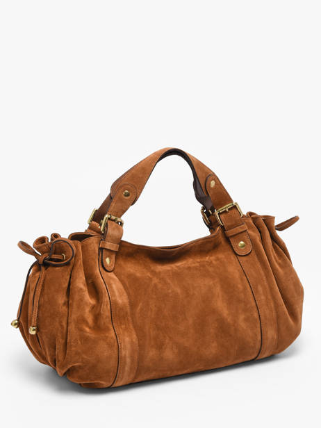 Sac 24h Cuir Velours Gerard Darel Gerard darel Marron folk DDS01407 vue secondaire 1