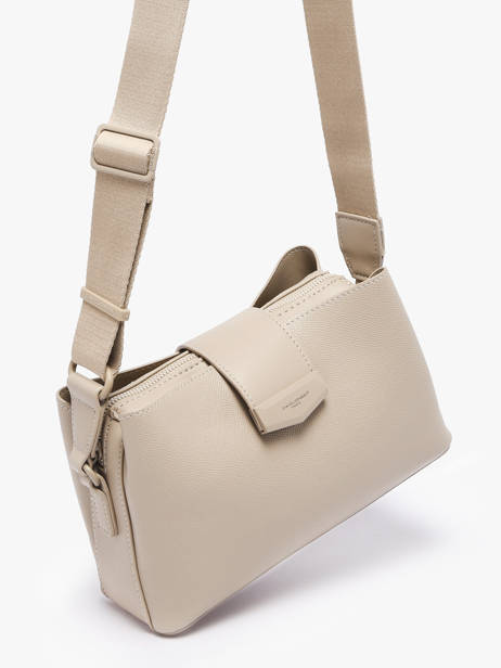 Sac Bandoulière City Polyurethane David jones Marron city CM8303 vue secondaire 2