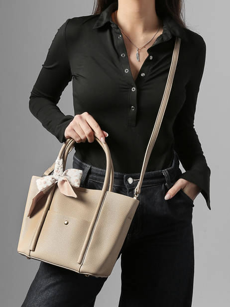 Sac Porté Main Grained Miniprix Beige grained A713 vue secondaire 1