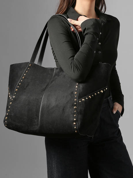 Sac Porté épaule Velvet Miniprix Noir velvet M9457 vue secondaire 1
