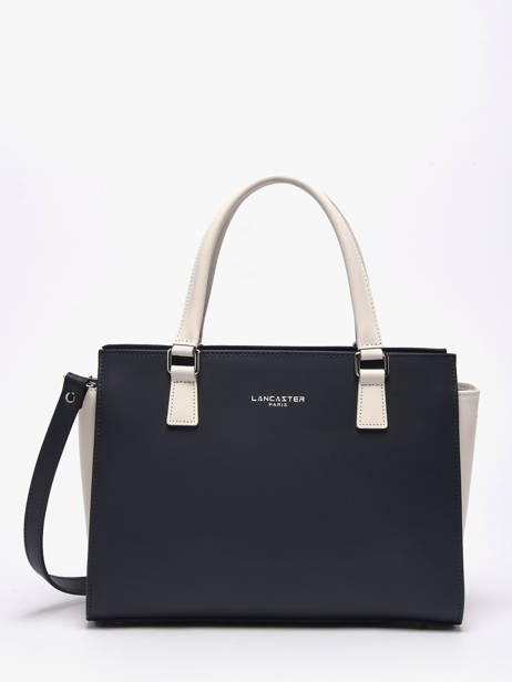 Sac Trapèze Smooth Cuir Lancaster Bleu smooth 3